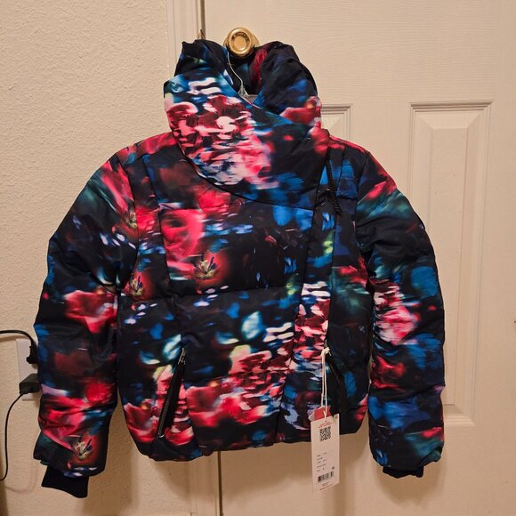 Obermeyer Isla Jacket Teen Size M 10-12, Color Bloominescense, NEW Hooded - Picture 1 of 15
